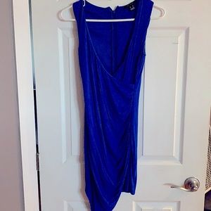 Urban planet blue dress size medium worn once.